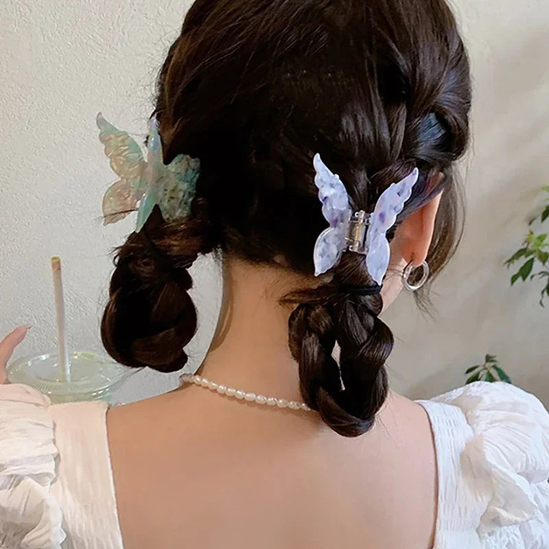 Retro Butterfly Hair Clips Back Of The Head Hair Claws