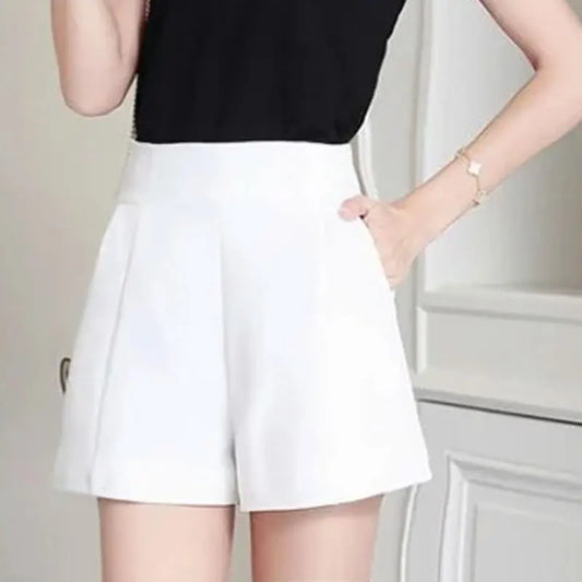 Wide Leg Chiffon Shorts