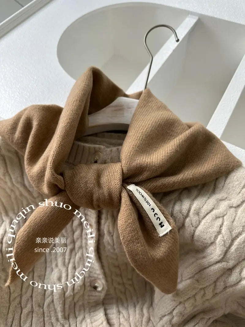 wool cashmere triangle scarf