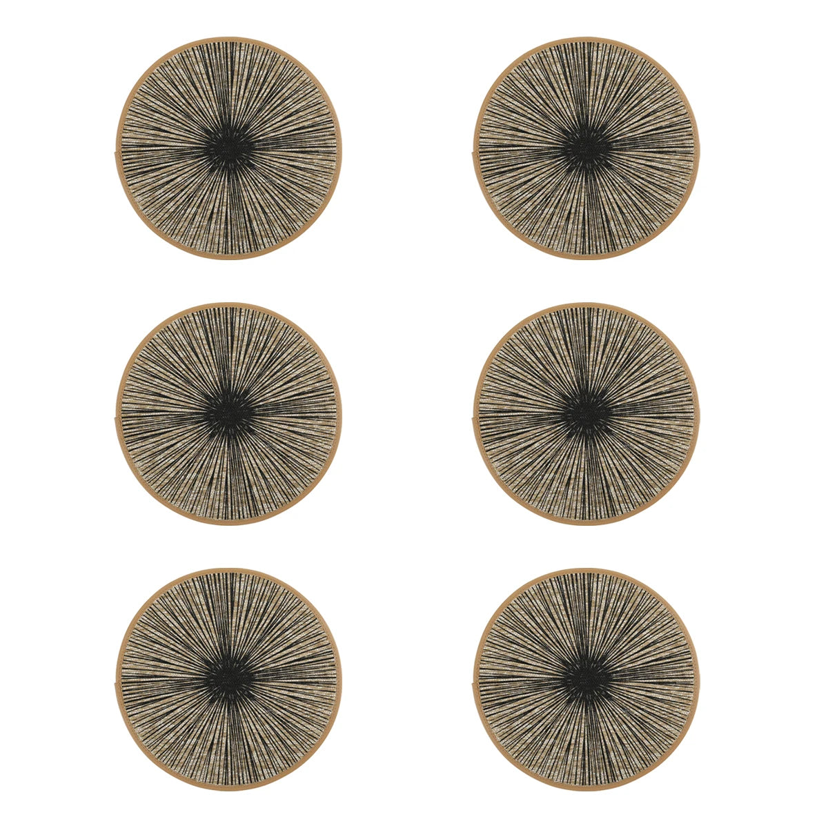 2/4/6/8pcs Round Burlap Macrame Placemats