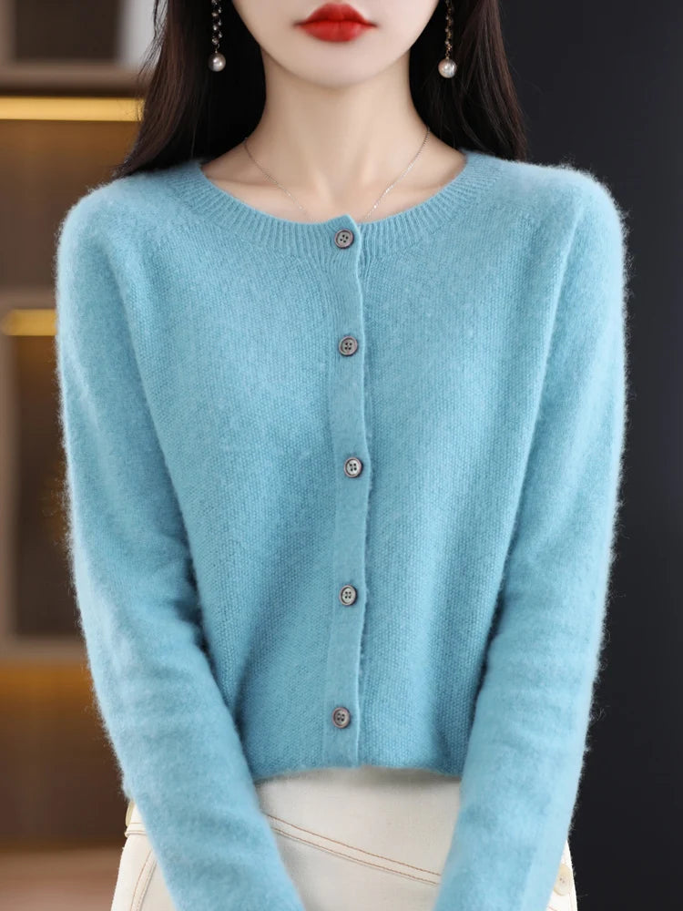 Women Cashmere Sweater 100% Merino Wool