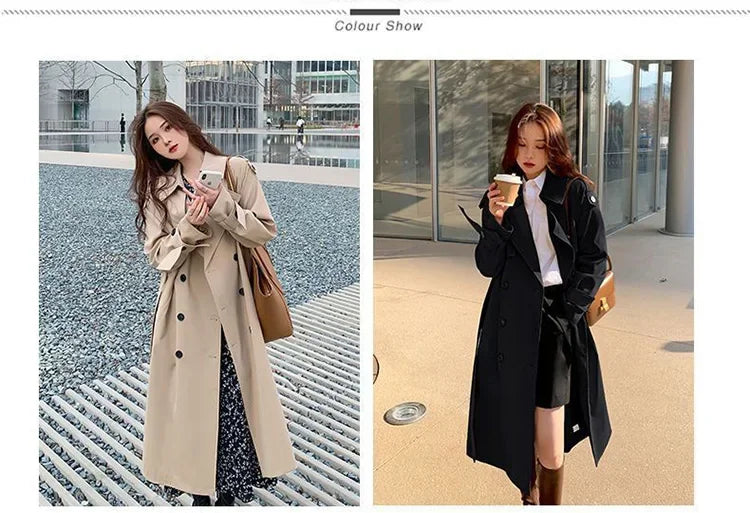 Loose Trench Coat Midi Length