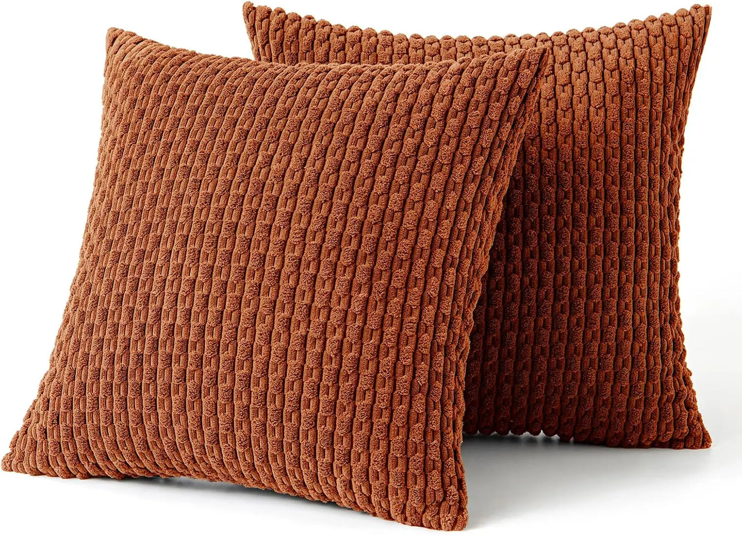 Fall Decorative Throw Pillow Covers Soft Corduroy Boho Striped Pillow Covers Pillowcases Farmhouse Home Decor for Couch Bed Sofa