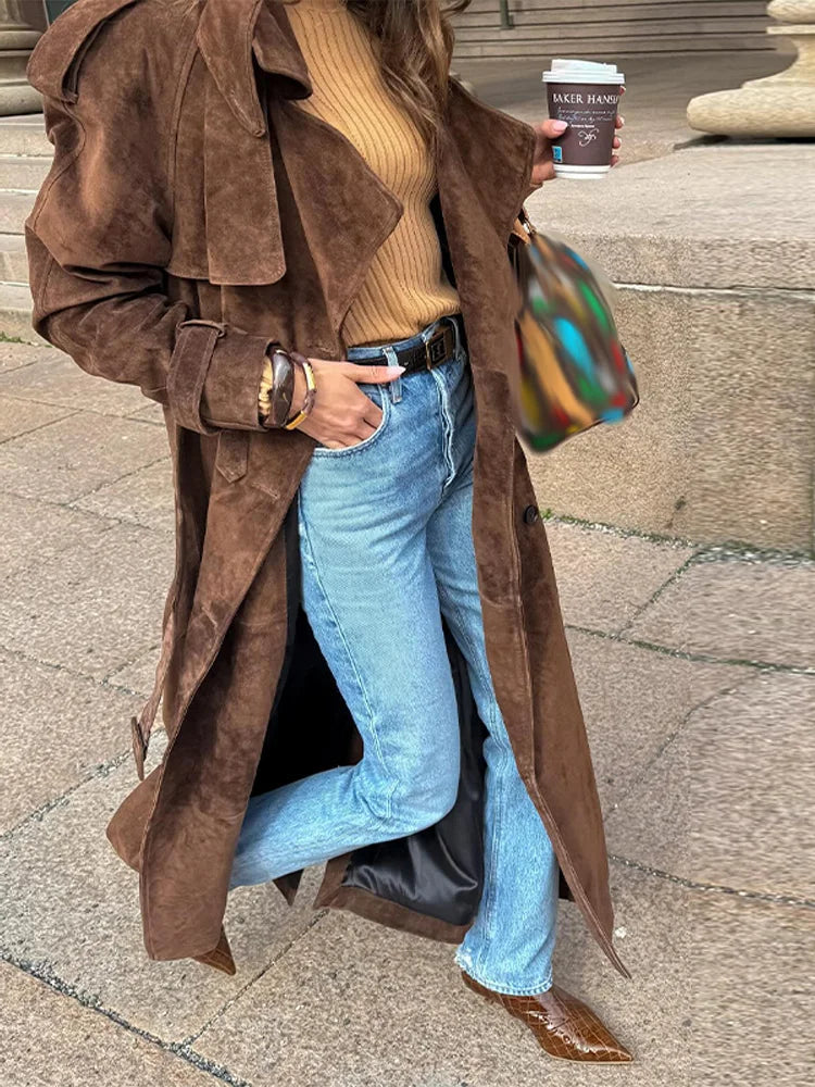 Vintage Suede Long Jackets