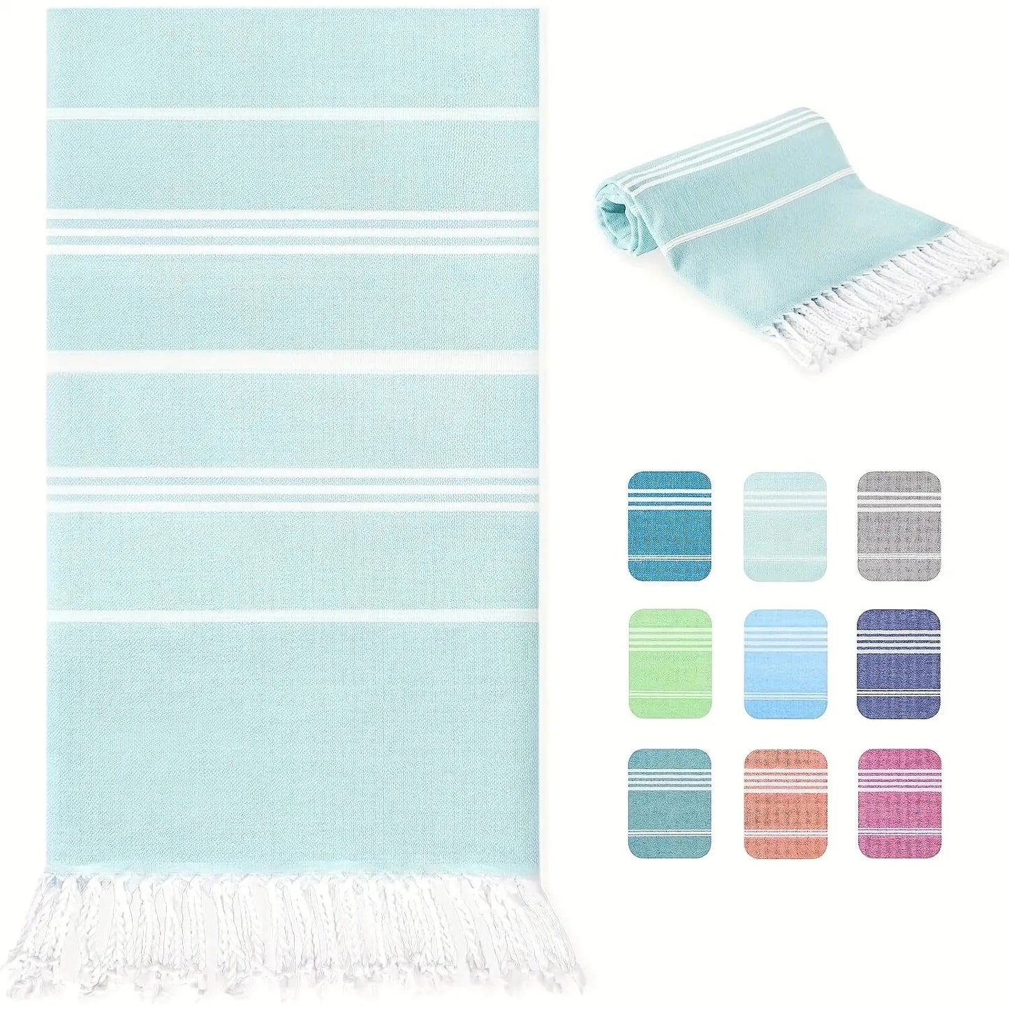100X180cm Turkish Beach Towel Oversized Sand Free