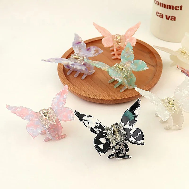 Retro Butterfly Hair Clips Back Of The Head Hair Claws