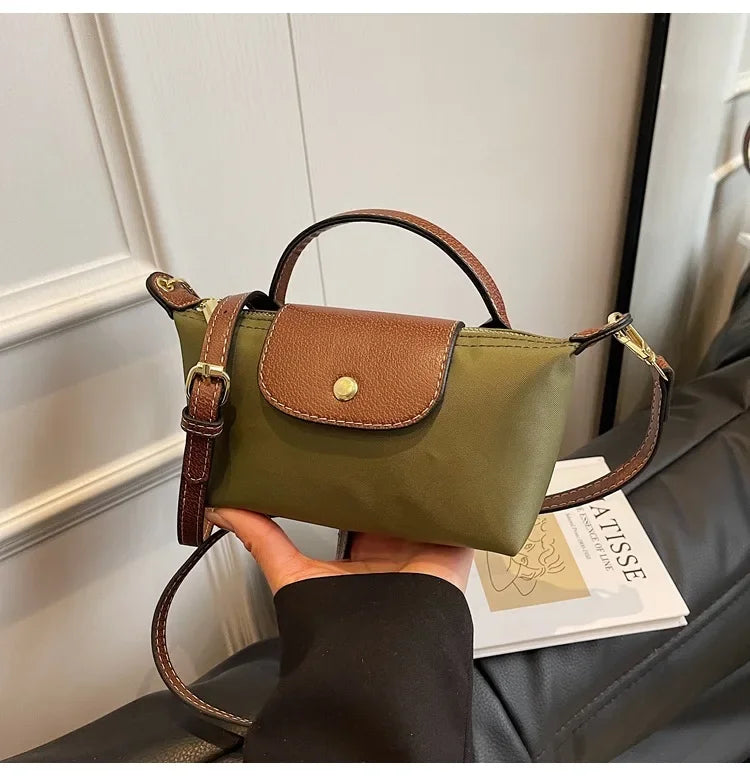 Retro Fashion Nylon Dumpling Bag