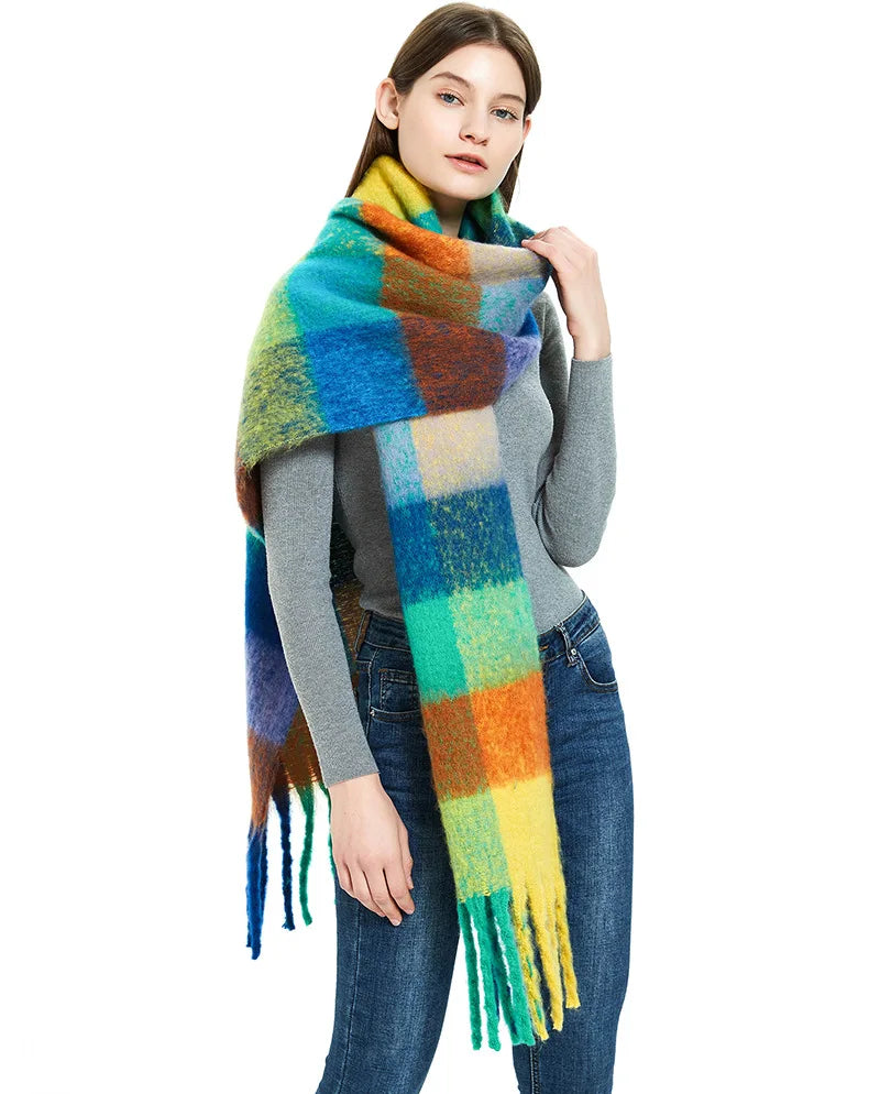 Thick Warm Scarf Women Cashmere