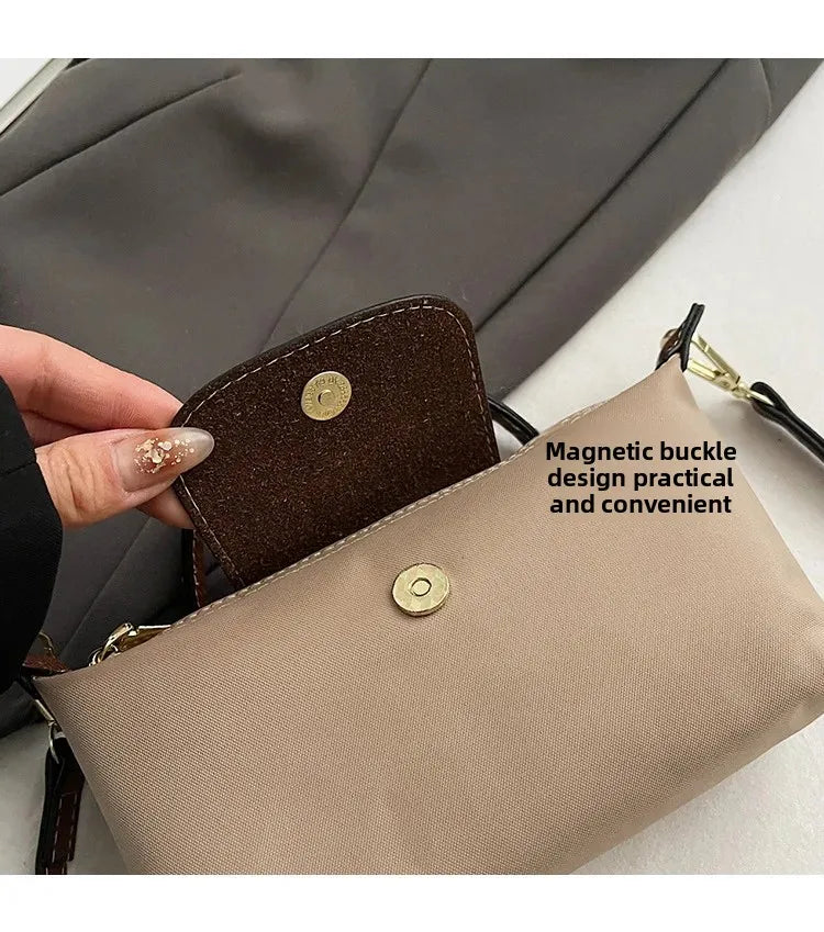 Retro Fashion Nylon Dumpling Bag
