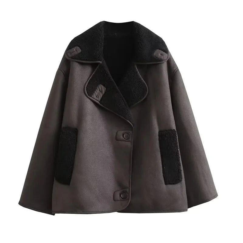MUJER 2025 Woman Thick Faux Leather Jackets