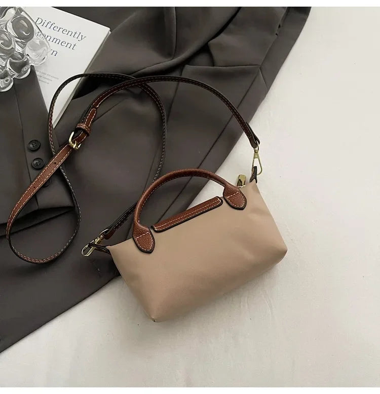 Retro Fashion Nylon Dumpling Bag
