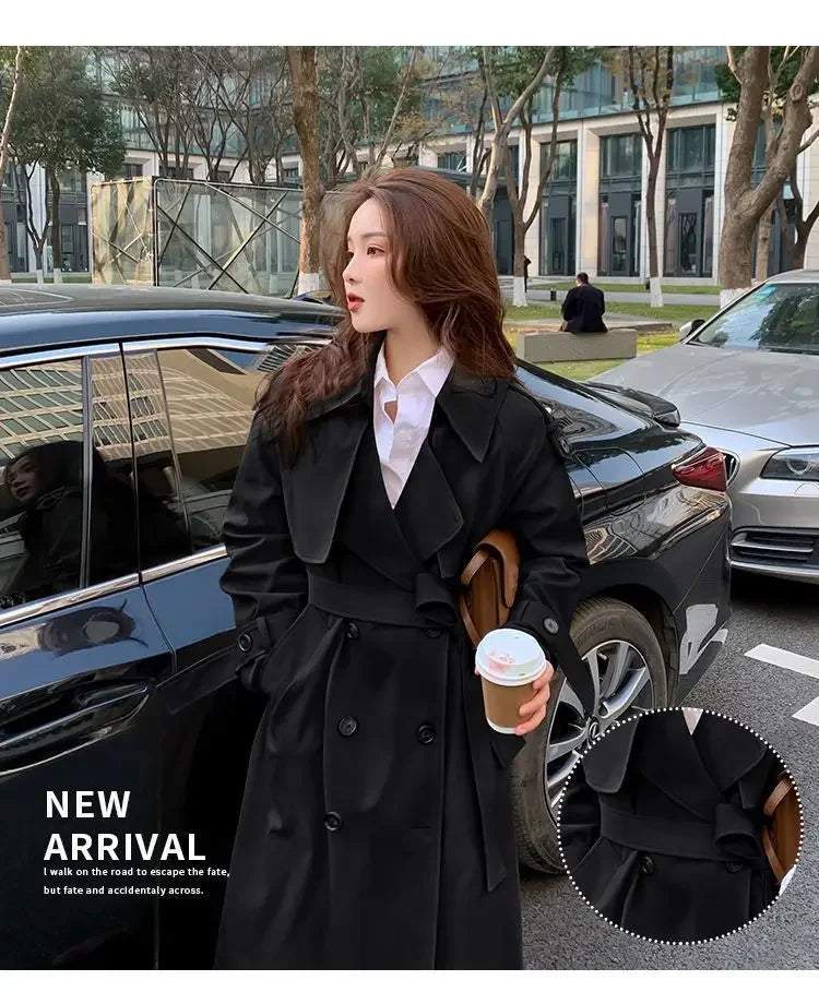 Loose Trench Coat Midi Length