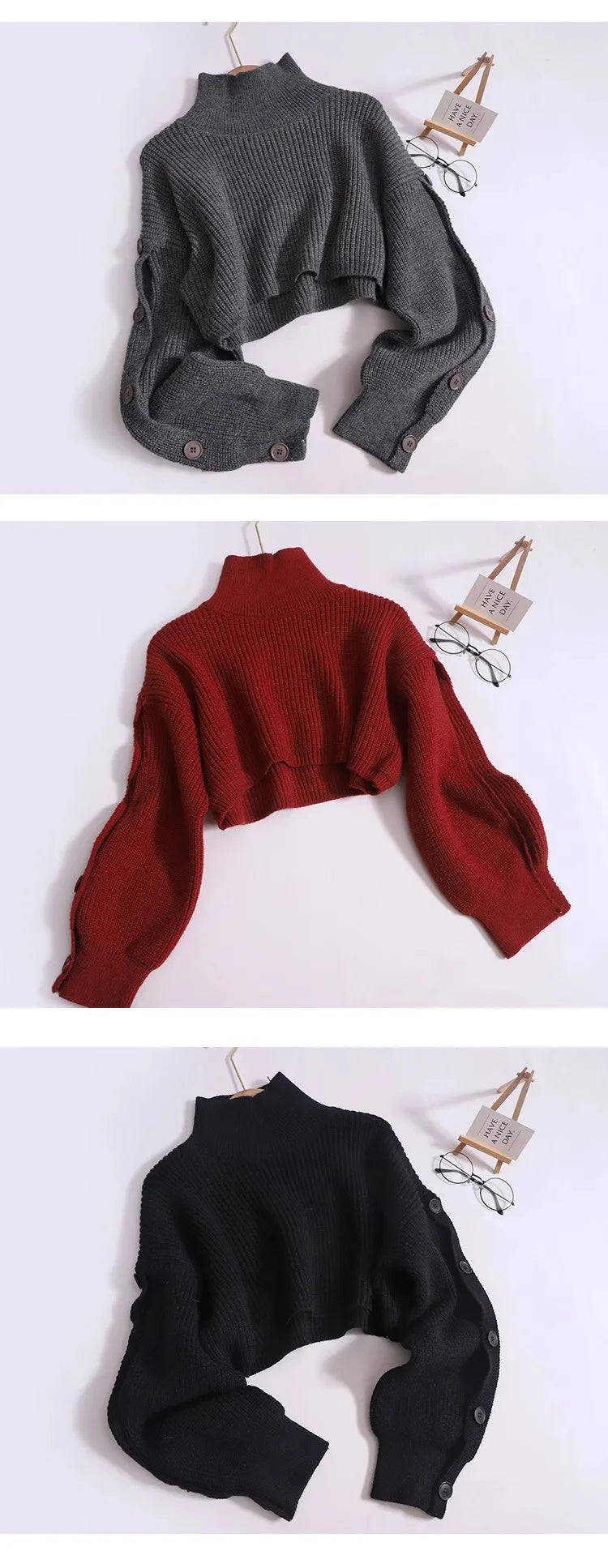 Cropped Sweater Top