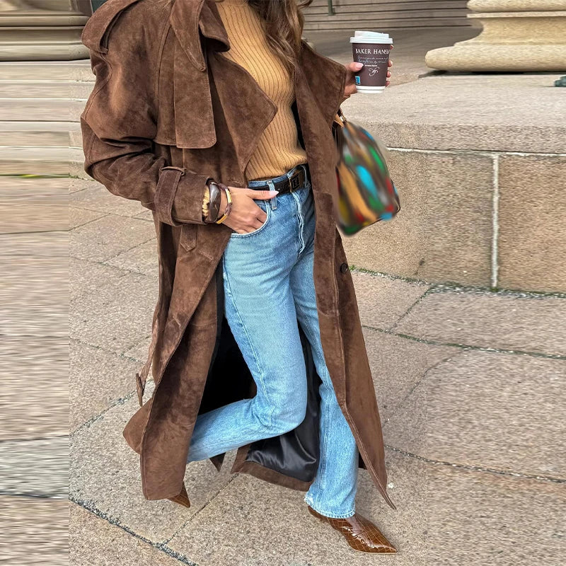 Vintage Suede Long Jackets