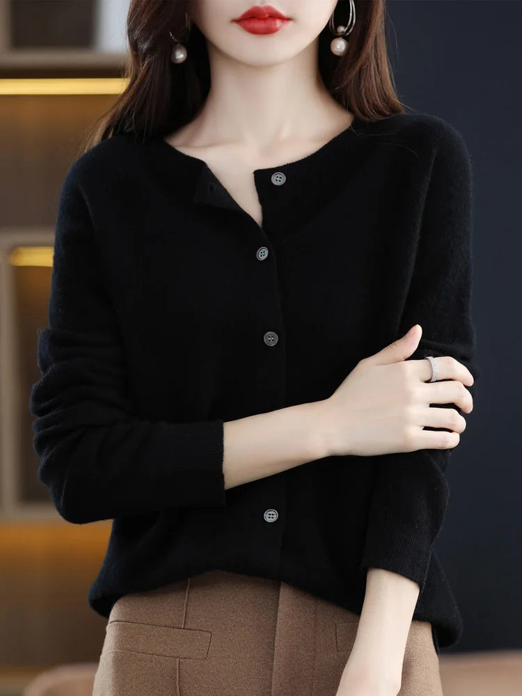 Women Cashmere Sweater 100% Merino Wool