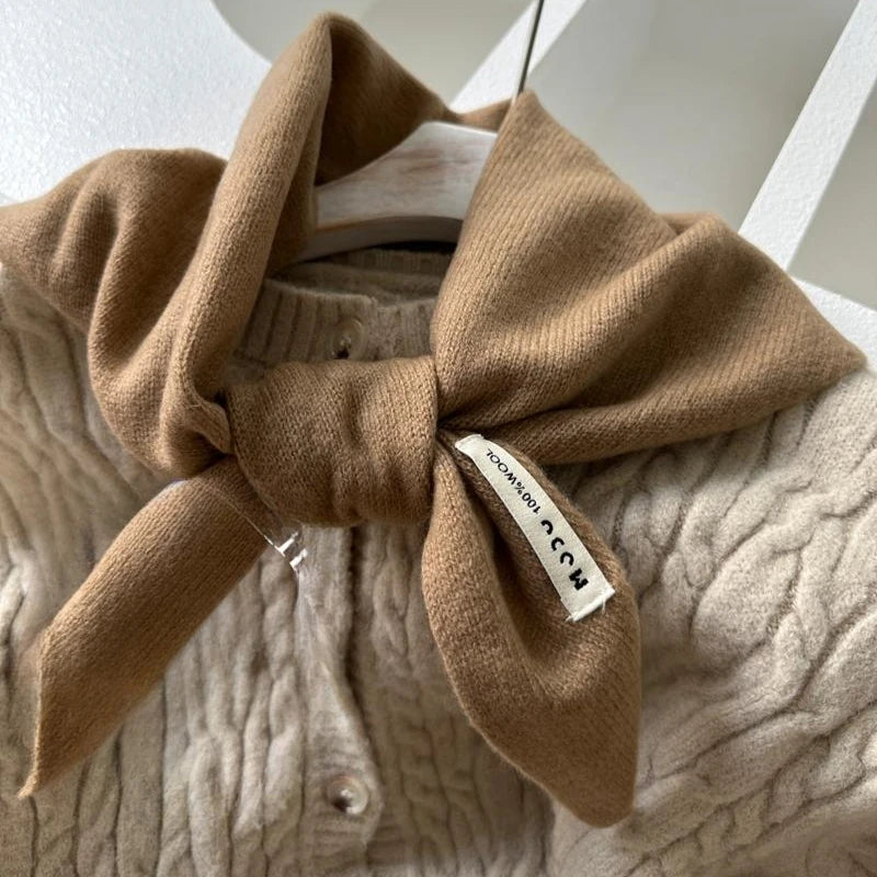 wool cashmere triangle scarf