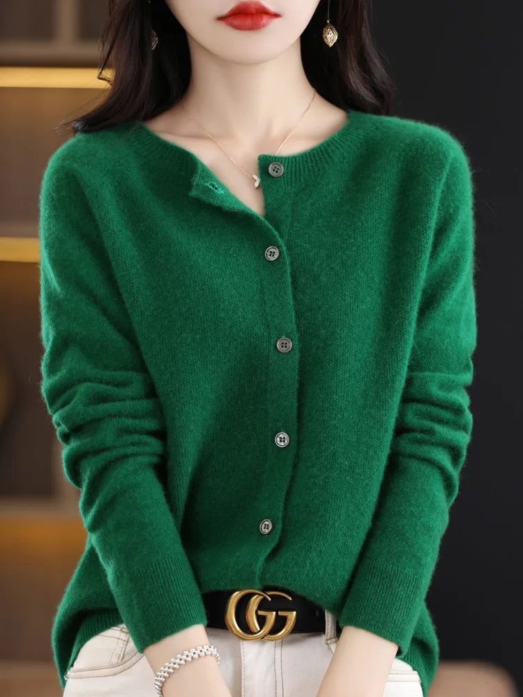Women Cashmere Sweater 100% Merino Wool