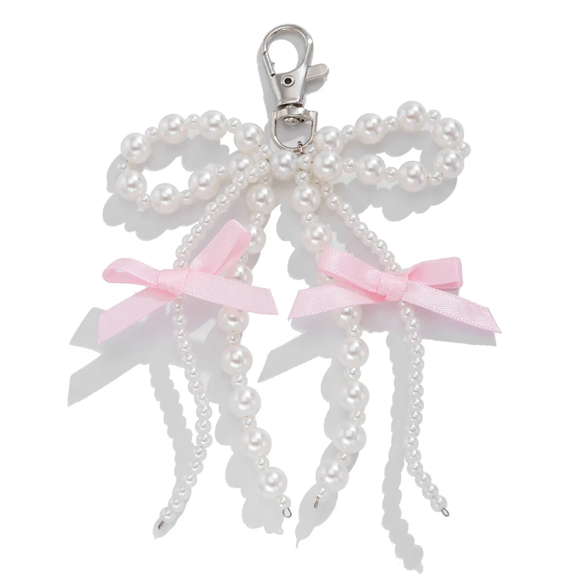 Y2K Fashion Flower Star Love Bow Strawberry Pendant Acrylic Keychain