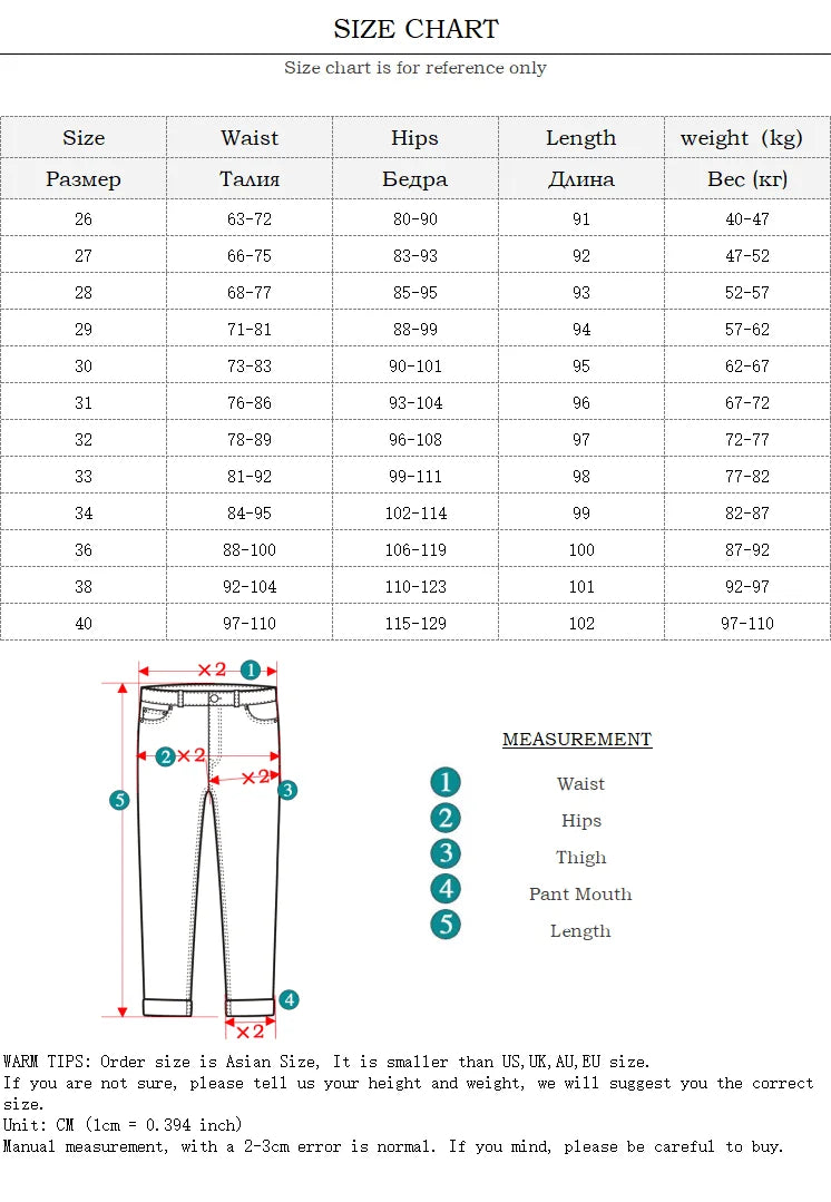 High Elastic Stretch Jeans