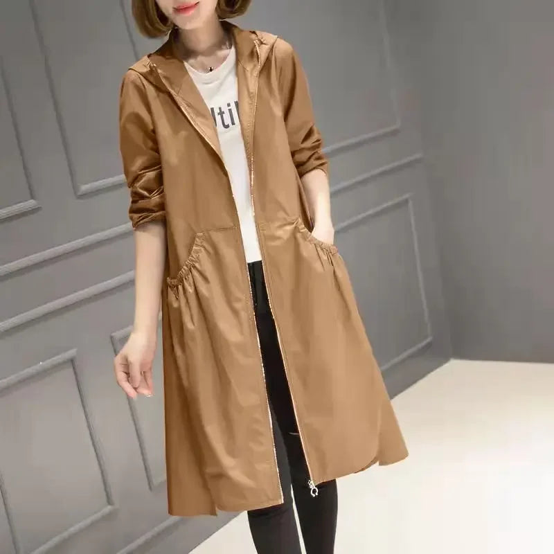 Korean Fashion Coats Thin and Light Windbreaker Women's Clothing