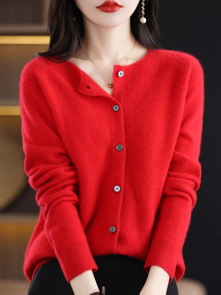 Women Cashmere Sweater 100% Merino Wool