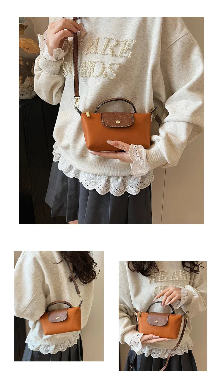 Retro Fashion Nylon Dumpling Bag