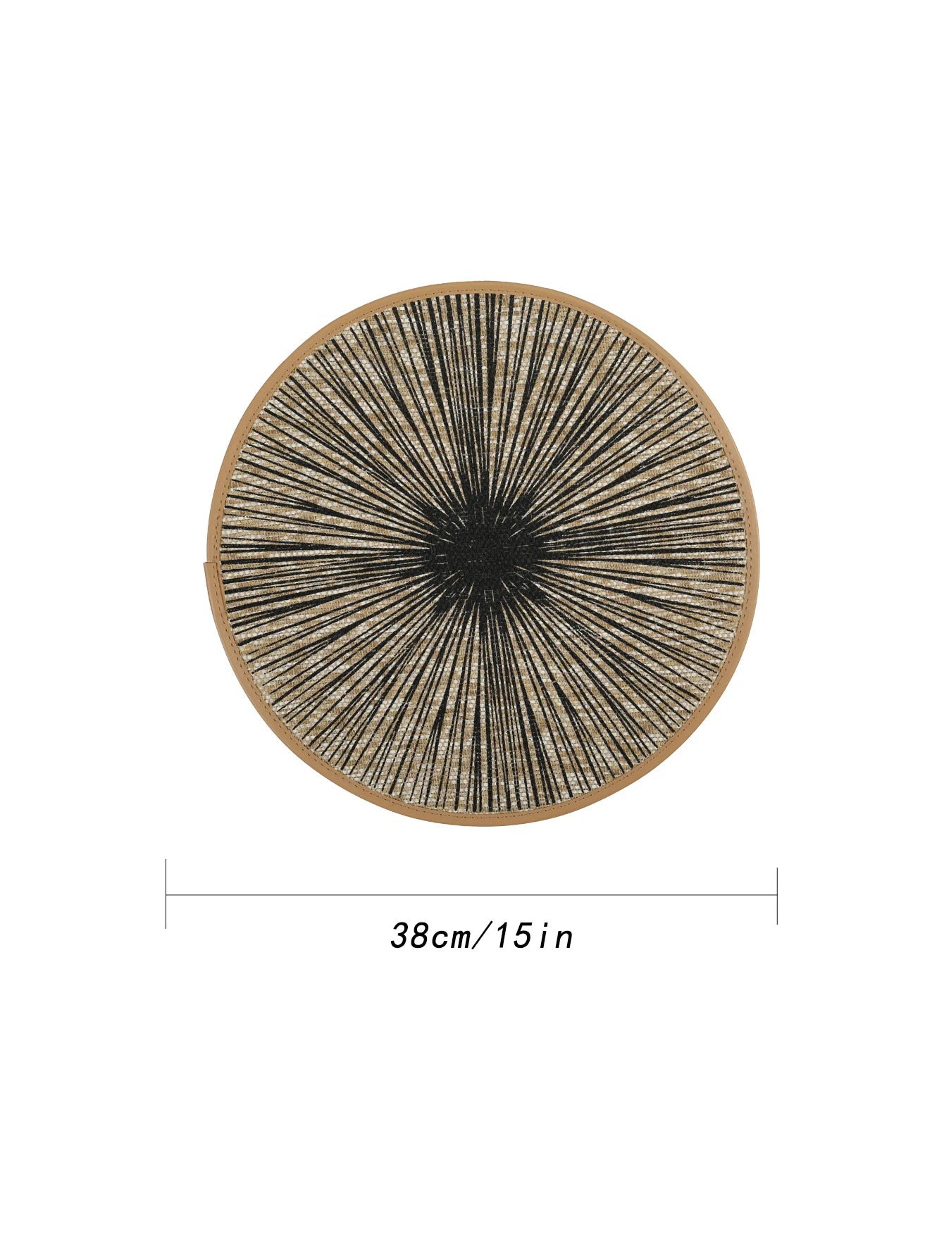 2/4/6/8pcs Round Burlap Macrame Placemats