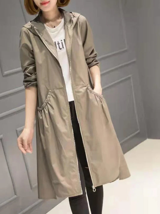 Korean Fashion Coats Thin and Light Windbreaker Women's Clothing