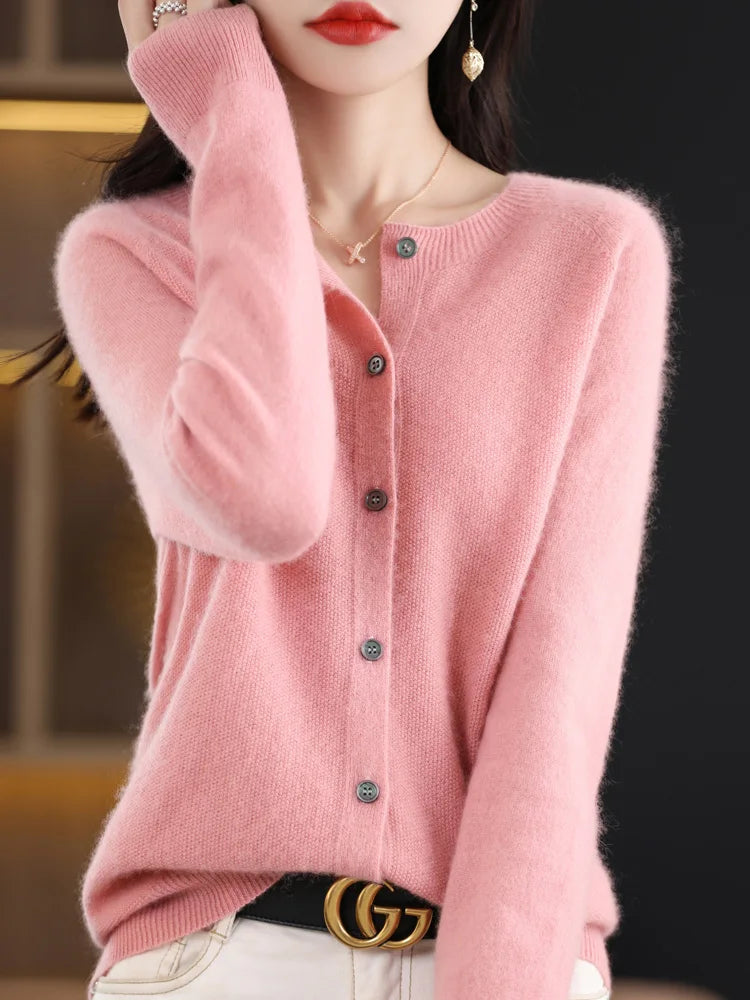 Women Cashmere Sweater 100% Merino Wool