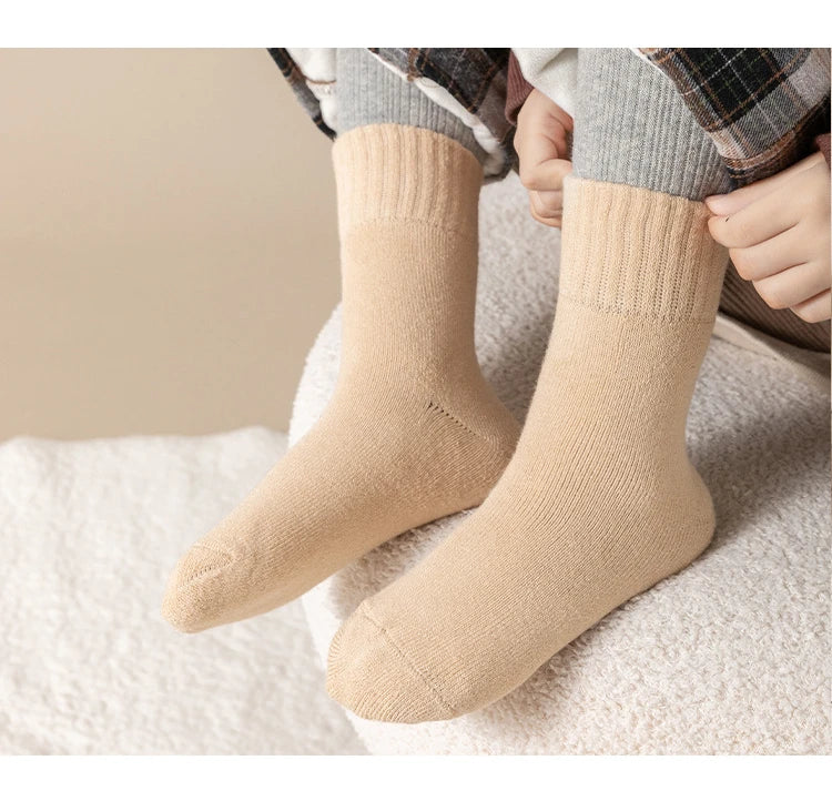 5 Pairs/Lot Children Winter Socks Cotton
