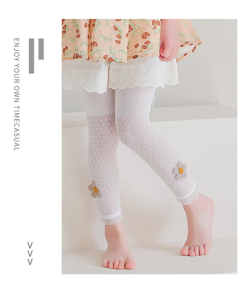 Girls Leggings Kids Hollow Out