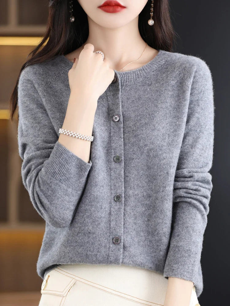 Women Cashmere Sweater 100% Merino Wool