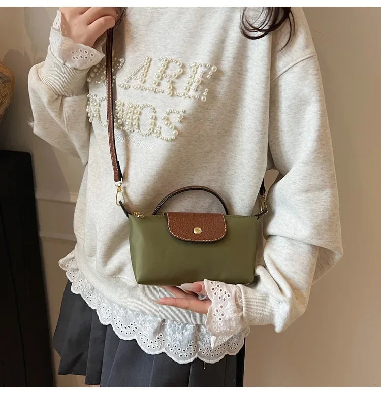 Retro Fashion Nylon Dumpling Bag