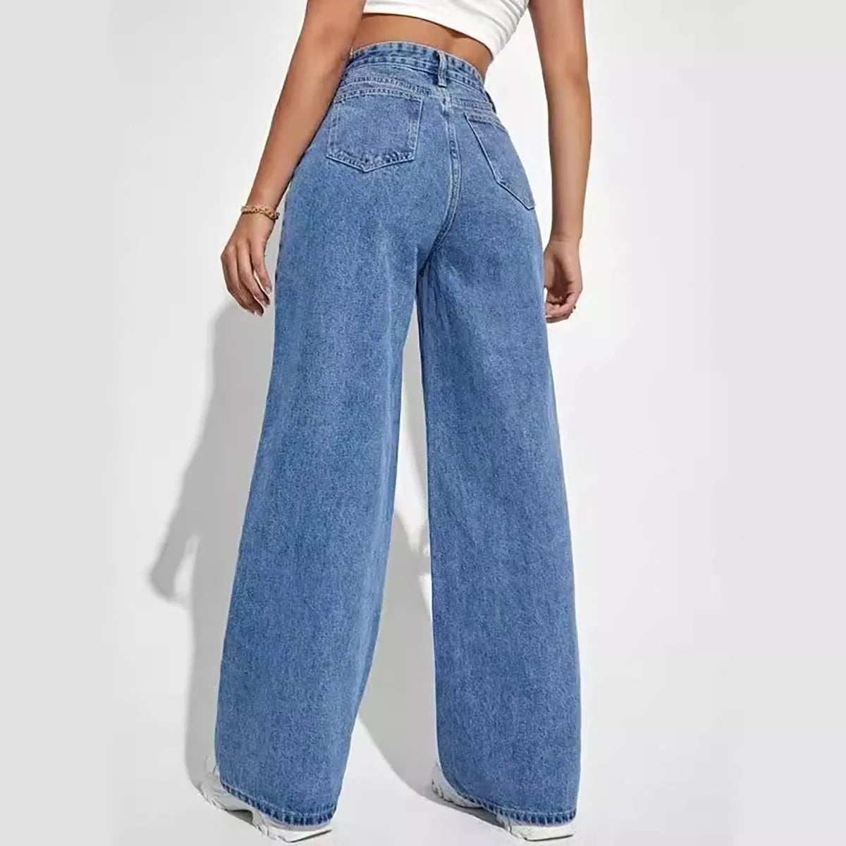 Fashion retro blue jeans