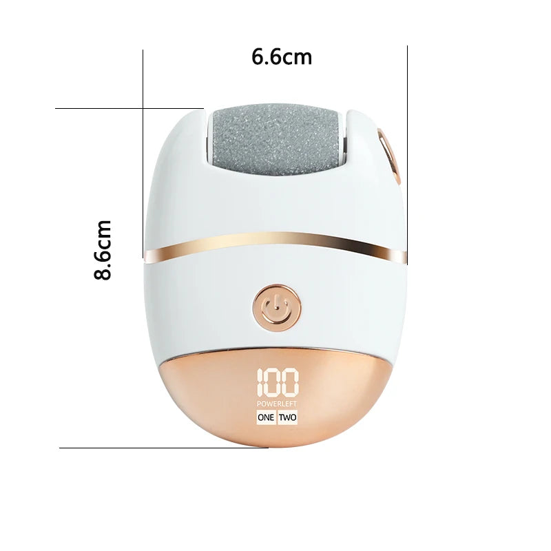 1 rechargeable digital display electric foot polisher