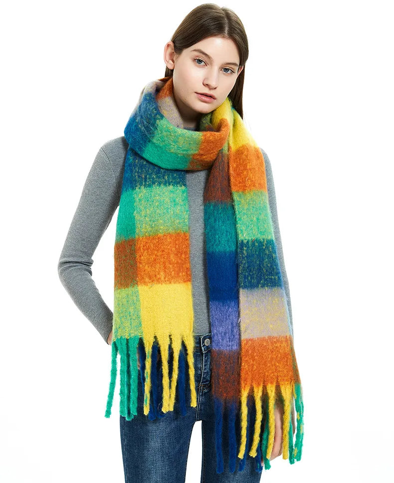 Thick Warm Scarf Women Cashmere