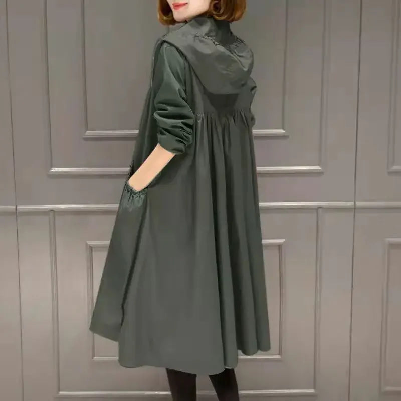 Korean Fashion Coats Thin and Light Windbreaker Women's Clothing