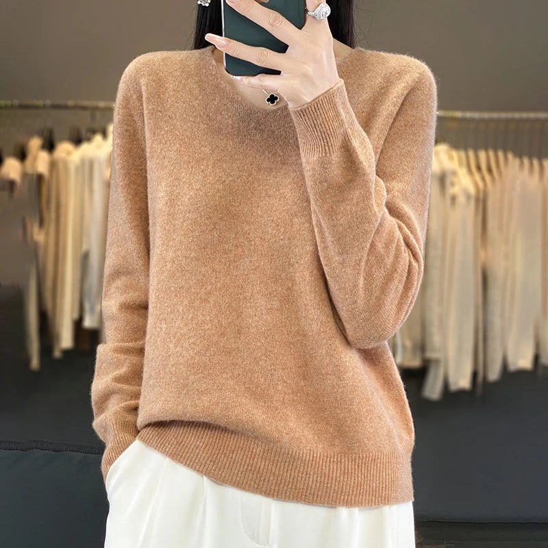 New Women's V-neck First-line Ready-To-Wear Sweater Long Sleeve