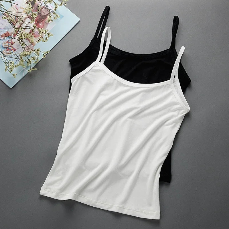 Sexy Camisoles Women Crop Tops Sleeveless Shirt