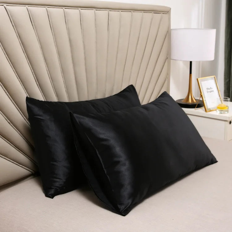 Pillowcase Silk Pillow Cover Silky Satin 1pc