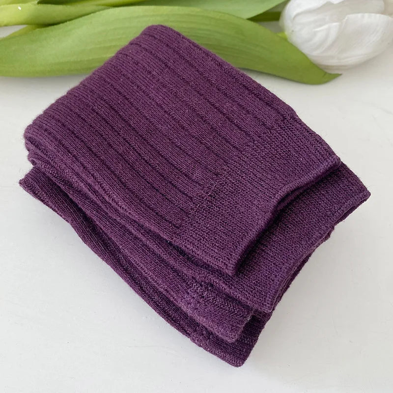 Baby Girls Ribbed Cotton Stretch Tight Leggings