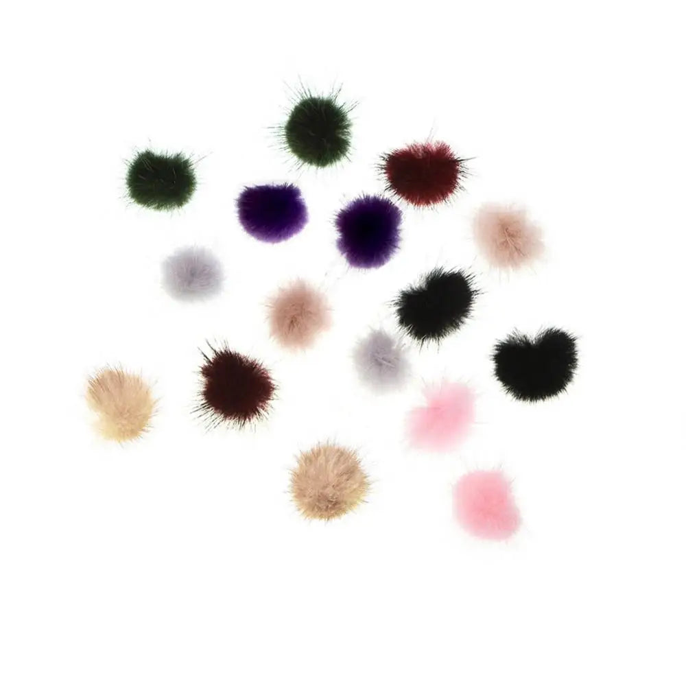 Women's Earrings Fashion Furry Fluffy Ball Stud Earrings Girls