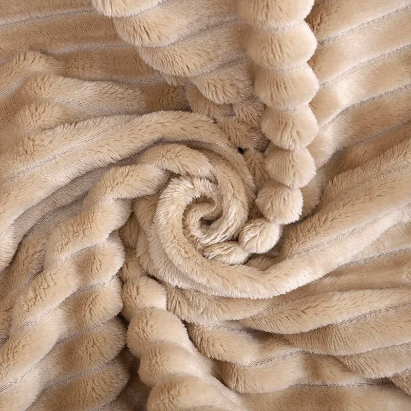 Striped Flannel Blankets For Beds Blanket