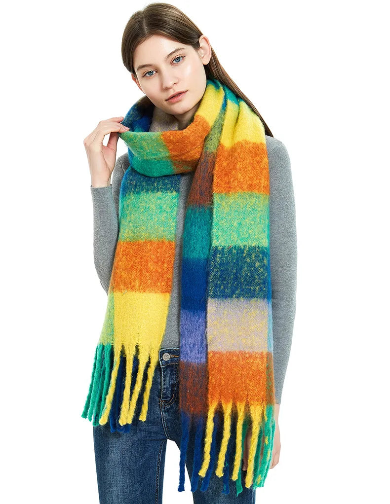 Thick Warm Scarf Women Cashmere