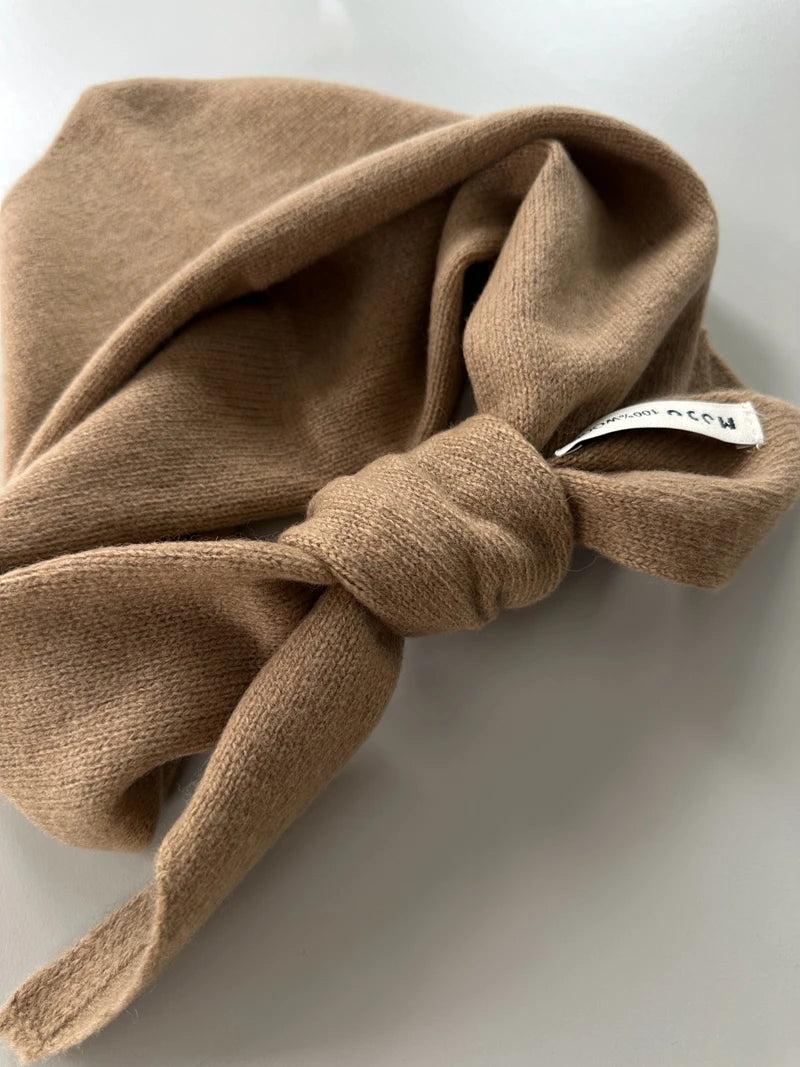 wool cashmere triangle scarf