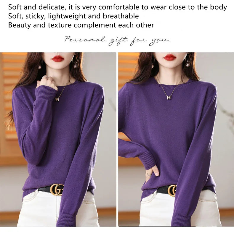 High-quality Cotton Knitted Sweater