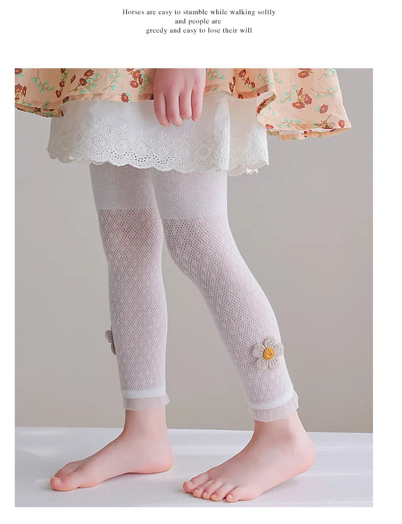 Girls Leggings Kids Hollow Out