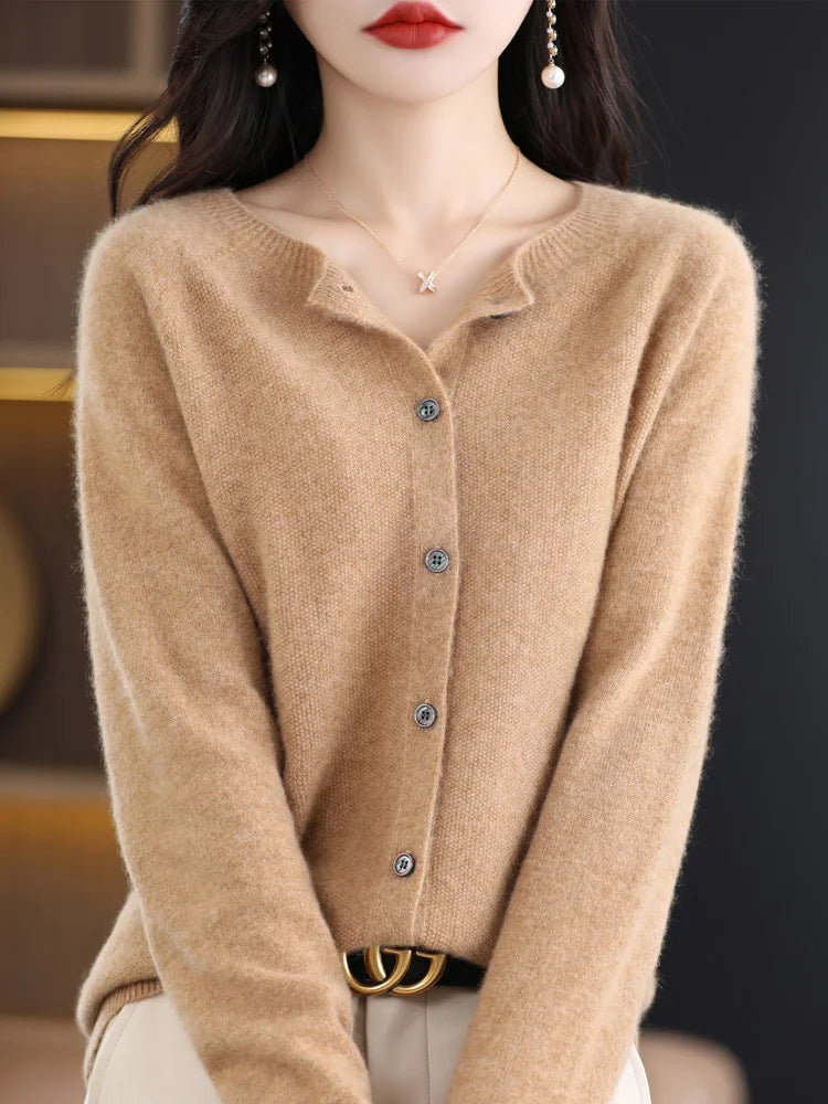 Women Cashmere Sweater 100% Merino Wool