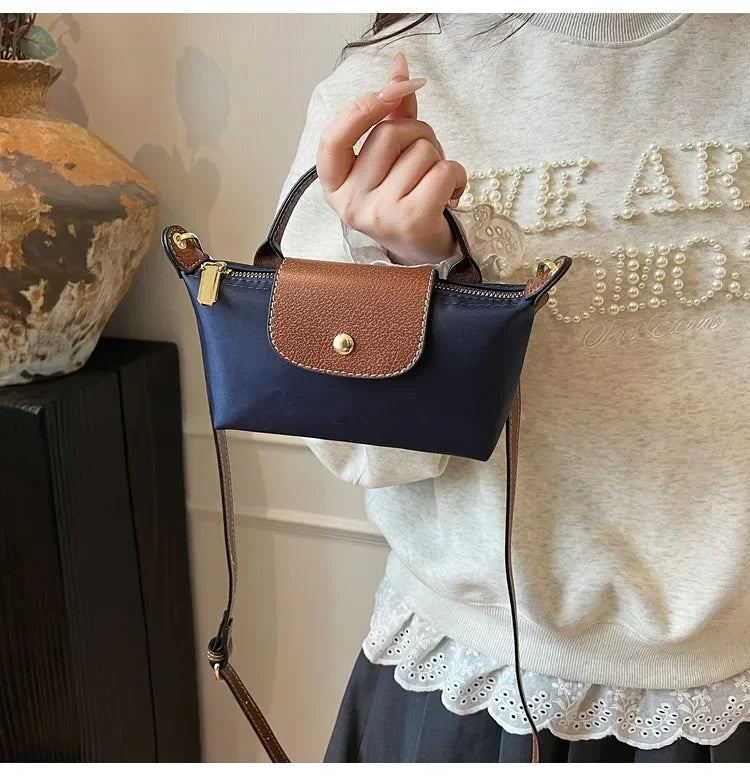 Retro Fashion Nylon Dumpling Bag