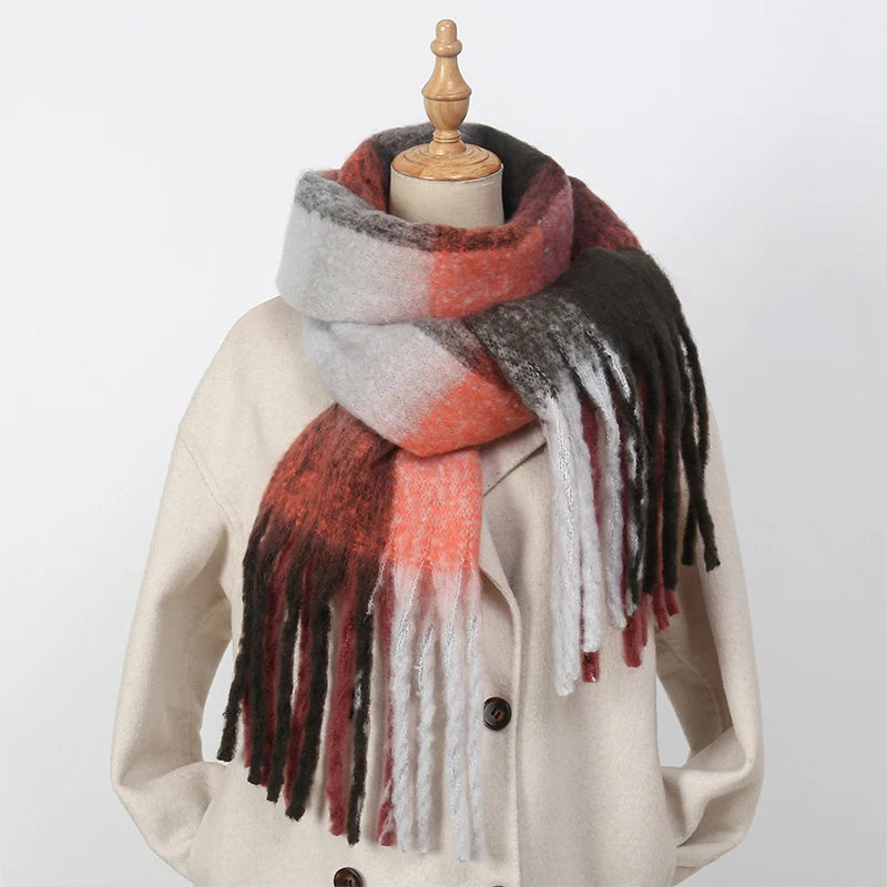 Thick Warm Scarf Women Cashmere